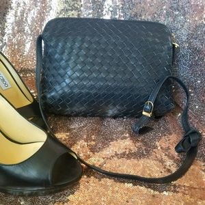 Italian Black crossbody purse